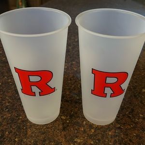 2 tall 26oz Starbucks Rutgers tumblers